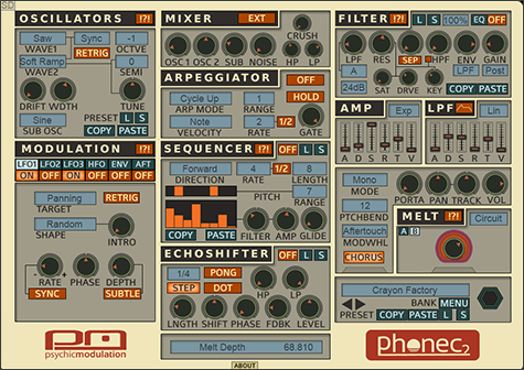 Phonec Analog Flux Synthesizer
